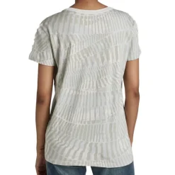 T-shirt Gris Femme All Over Print D21210