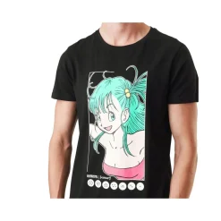 T-shirt homme en coton col rond Dragon Ball Bulma