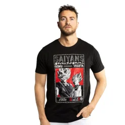 T-shirt homme regular fit avec print Dragon Ball Super Saiyans