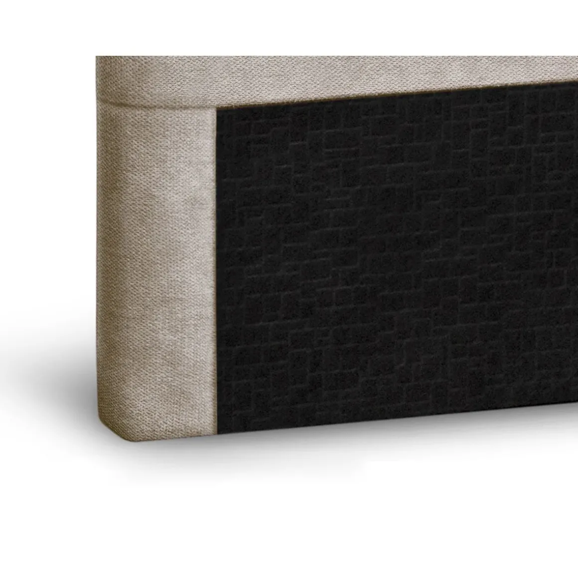 Tête de lit aspect quadrillée en tissu 160 x 200 cm FISKARI