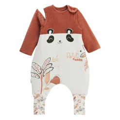 Turbulette d'hiver en velours avec pieds retroussables et manches amovibles Maloueg