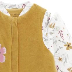 Turbulette d'hiver en velours avec pieds retroussables et manches amovibles Charlie