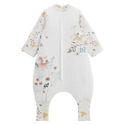 Turbulette d'hiver en velours avec pieds retroussables et manches amovibles Bloom