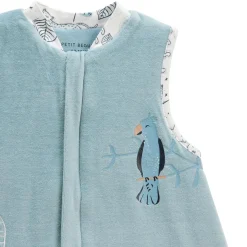 Turbulette d'hiver en velours avec pieds retroussables Félintrépide