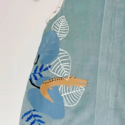 Turbulette d'hiver en velours avec pieds retroussables Félintrépide