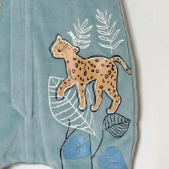 Turbulette d'hiver en velours avec pieds retroussables Félintrépide