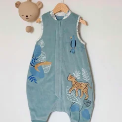 Turbulette d'hiver en velours avec pieds retroussables Félintrépide