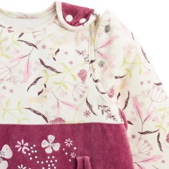 Turbulette d'hiver en velours avec pieds retroussables et manches amovibles Mila