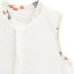 Turbulette d'été en gaze de coton avec pieds retroussables Sian