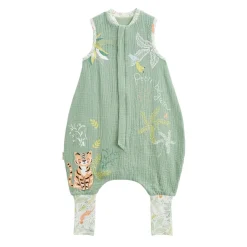 Turbulette d'été en gaze de coton avec pieds retroussables Kanha