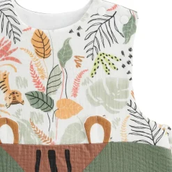 Turbulette d'été en gaze de coton avec pieds retroussables Dumbea