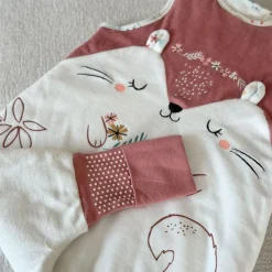 Turbulette TOG 2 en velours avec pieds retroussables Bloom