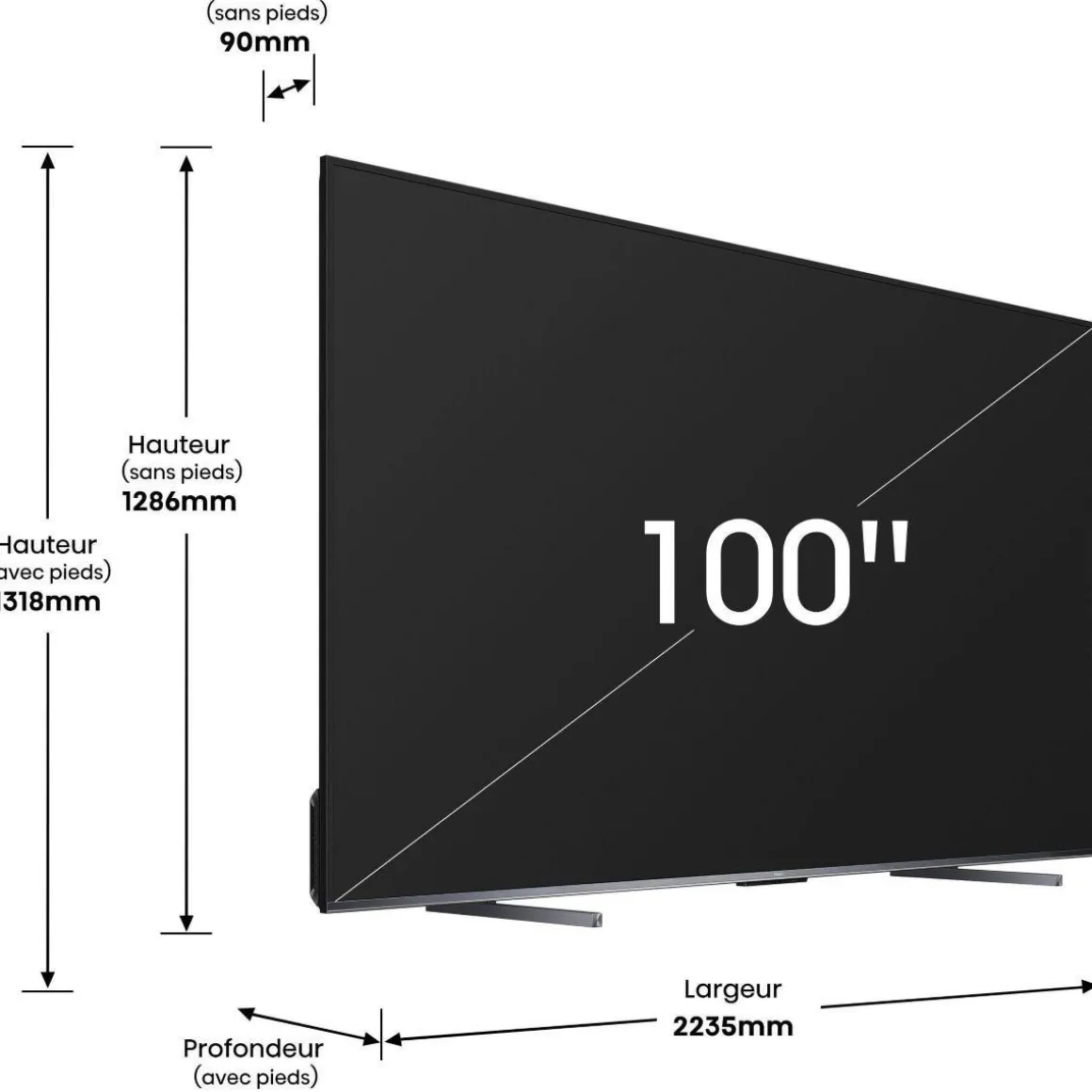 TV LED MiniLED 100U7KQ 2023