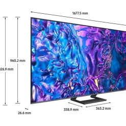 TV QLED TQ75Q72D 4K UHD AI Smart TV 2024