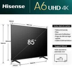 TV UHD 4K 85A6N