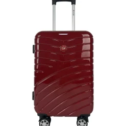 Valise cabine rigide 55 cm 8 roues WAVY POP - rouge