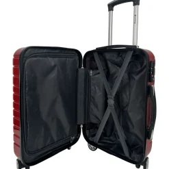 Valise cabine rigide 55 cm 8 roues WAVY POP - rouge