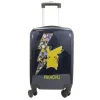 Valise cabine rigide 54 cm 4 roues Pikachu POKEMON - noir