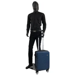 Valise cabine rigide bleue Equalizer 55x36x20cm