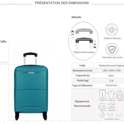 Valise cabine rigide 55cm