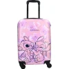 Valise cabine rigide 48cm 4 roues STITCH - rose
