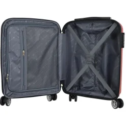 Valise cabine rigide 51cm 8 roues BOHO - rose