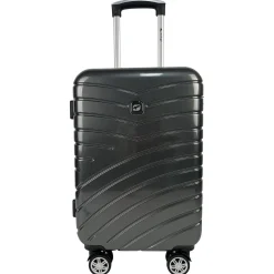 Valise cabine rigide noire Wavy Pop 55x35x20cm
