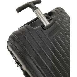 Valise cabine rigide noire Wavy Pop 55x35x20cm