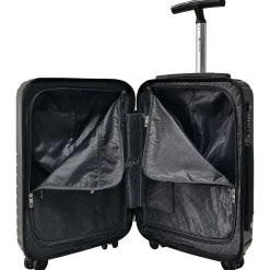 Valise cabine rigide noire Wavy Pop 55x35x20cm