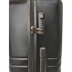 Valise cabine rigide noire Wavy Pop 55x35x20cm