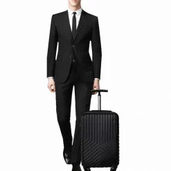 Valise cabine rigide noire Wavy Pop 55x35x20cm