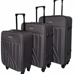 Valise cabine souple 50 cm 4 roues RAIL - marron