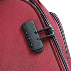 Valise cabine souple 55cm 4 roues CUZCO - rouge