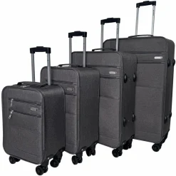 Valise cabine souple 55cm 4 roues HIGHWAY - gris