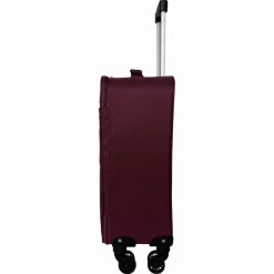 Valise cabine souple 55cm 4 roues HIGHWAY - rouge