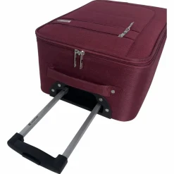Valise cabine souple 55cm 4 roues HIGHWAY - rouge