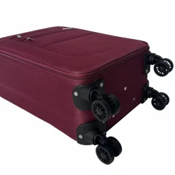 Valise cabine souple 55cm 4 roues HIGHWAY - rouge