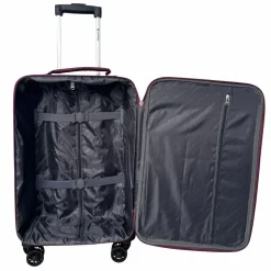 Valise cabine souple 55cm 4 roues HIGHWAY - rouge