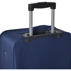 Valise cabine souple 55cm 4 roues FLYLINE - bleu foncé
