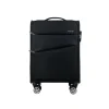 Valise cabine souple noire Perfeckto 55x35x20cm
