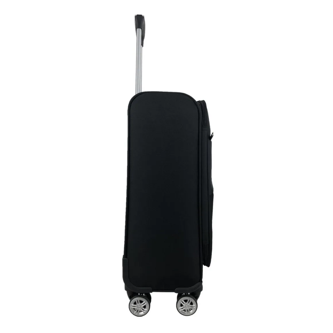 Valise cabine souple noire Perfeckto 55x35x20cm