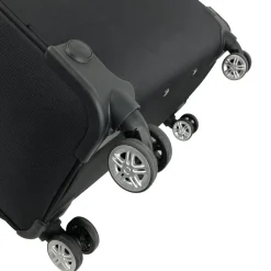 Valise cabine souple noire Perfeckto 55x35x20cm