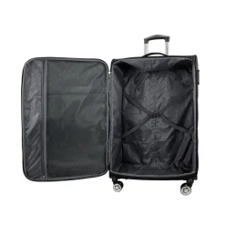 Valise cabine souple noire Perfeckto 55x35x20cm