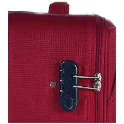 Valise cabine souple rouge Easy Sky 55x35x18cm