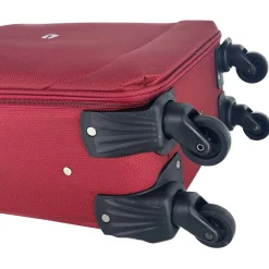 Valise cabine souple rouge Easy Sky 55x35x18cm