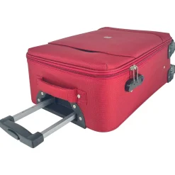 Valise cabine souple rouge Easy Sky 55x35x18cm