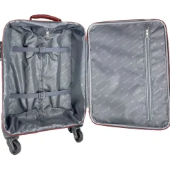 Valise cabine souple rouge Easy Sky 55x35x18cm