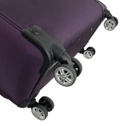 Valise cabine souple violette Perfeckto 55x35x20cm