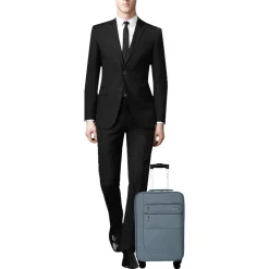 Valise cabine XS souple 45cm 4 roues HIGHWAY - bleu