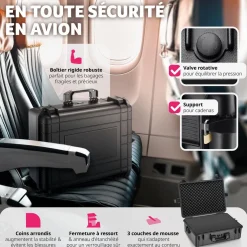 Valise de protection matériel photo étanche 56 x 42 x 21 cm